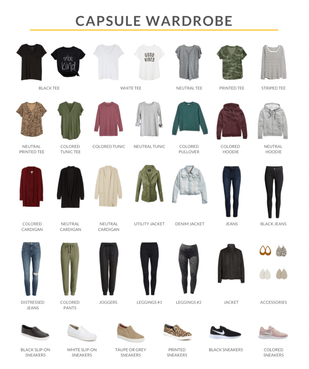 Casual Fall Capsule Wardrobe for Stay at Home Life & Weekends