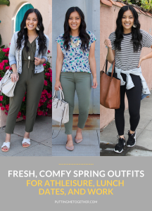 Three Fresh, Comfy Spring Outfits for Athleisure, Lunch Dates, and Work