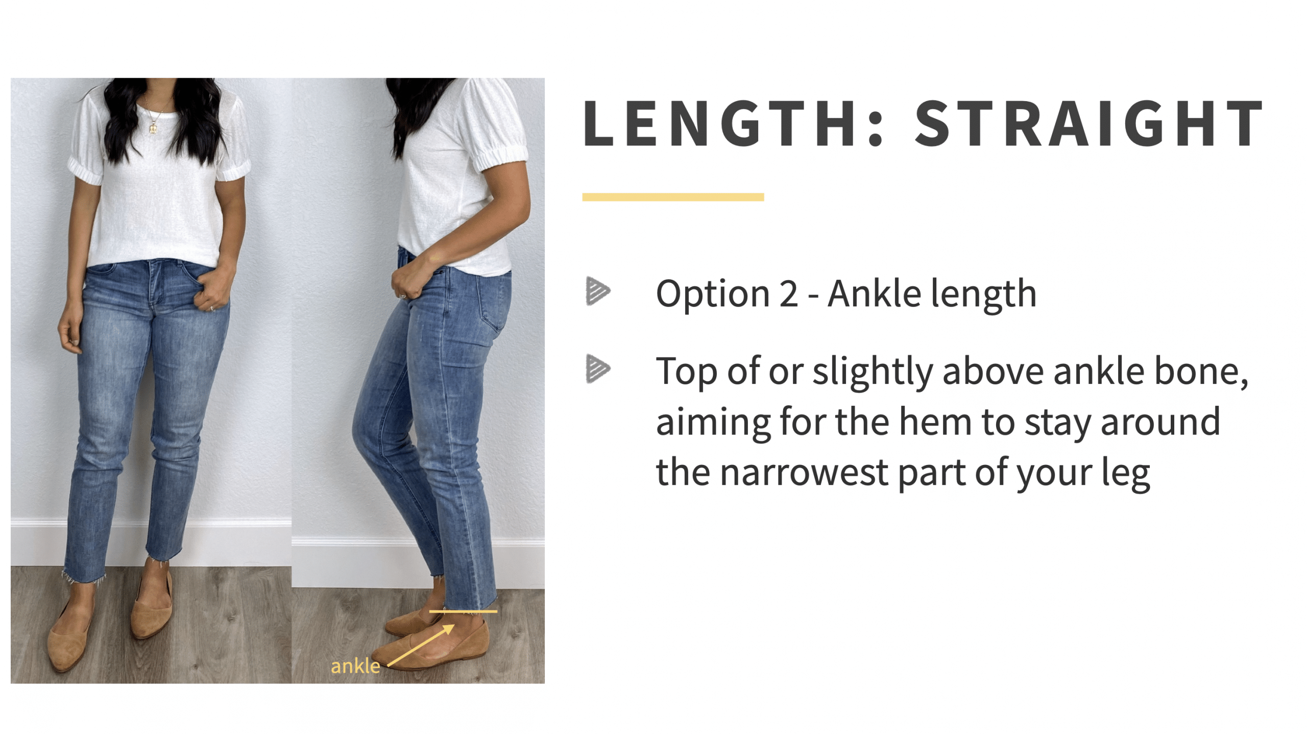 Where Ankle Length Pants Should Hit - Putting Me Together
